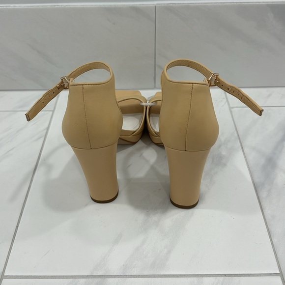 NEW! Franco Sarto Beige Leather Dima Heels- Size 9 👠 - Picture 8 of 17